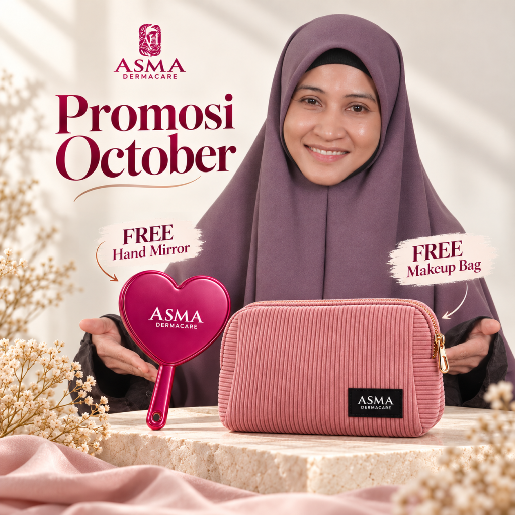october free gifts heart mirror & makeup bag